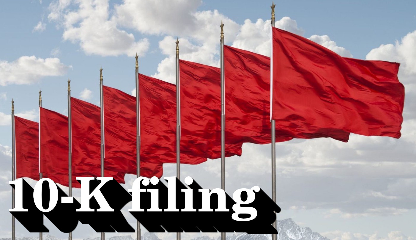 10-K filling red flags